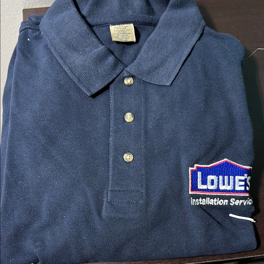 Navy Blue Polo Shirt with Logo